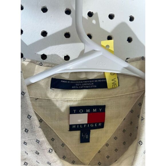 Tommy Hilfiger linen blend button down shirt - Picture 5 of 5